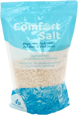 | Magnesium Bath Flakes | Soak for Relaxation, Recovery, & Wellness | 4 Pound Bag