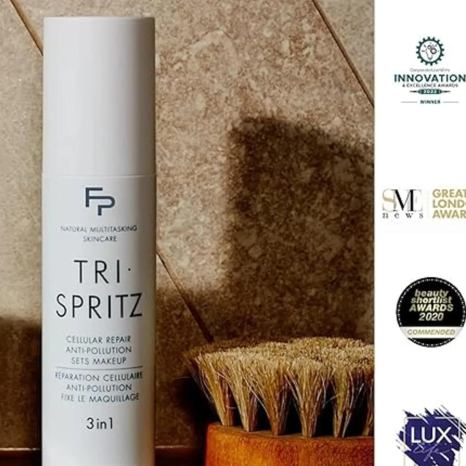 | Tri-Spritz 3 in 1 Facial Mist | Daily Face Mist Face Spray with Blue Light Protection for Repair | All Natural Skin Care (50 ML)