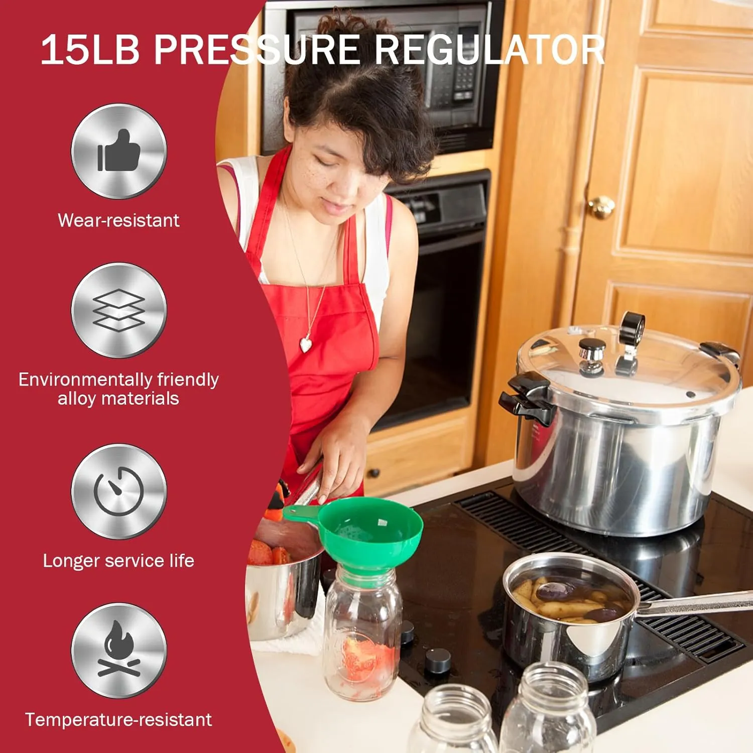 09978 Pressure Regulator fit for Presto Pressure Cooker & Canner Parts 15lb Replacement Pressure Cooker Models 50294 50626 09913