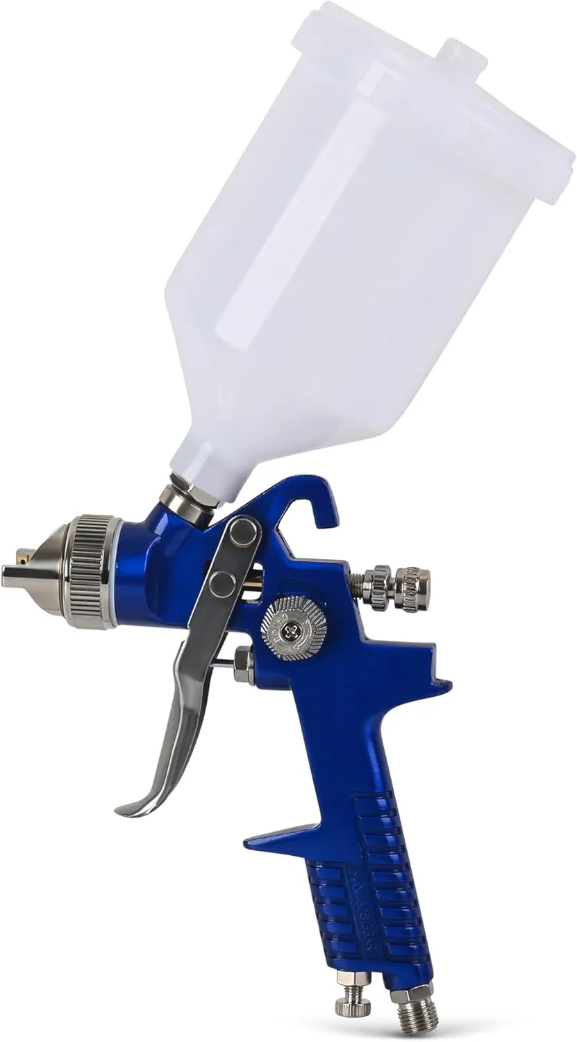 1.4 mm HVLP Spray Gun with 600 ml Plastic Cup - Easy Painting Tools - Professional Grade Paint Sprayer for Indoor or Outdoor Applications - Consistent Finish - Innovative Paint Supplies