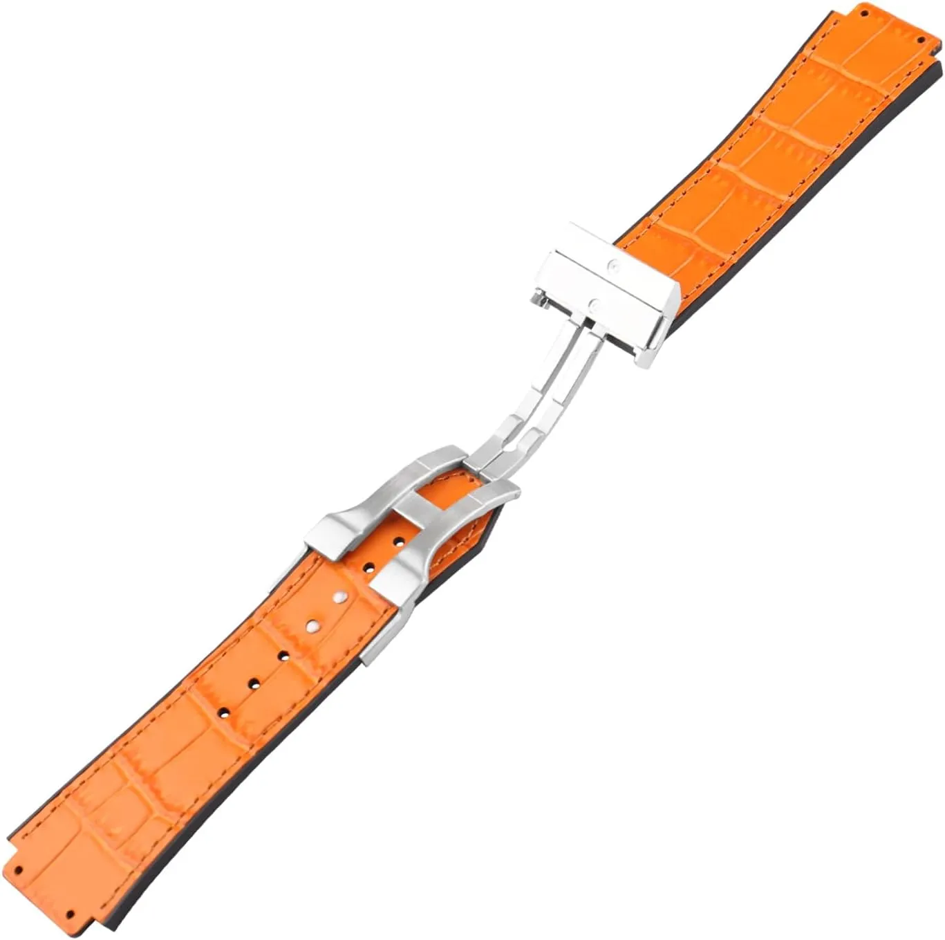 19mm*25mm*22mm Leather Watch Band replacement for Hublot Big Bang 25 mm Strap Wirstband accessories with Buckle for Men and Women
