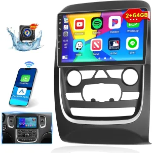 [2 64GB] Inefala for Dodge Durango 2014-2020 Android Car Radio Stereo with Wireless CarPlay Android Auto, 9 Inch HD Touchscreen with GPS WiFi Bluetooth FM/RDS SWC Canbus Backup Camera MIC