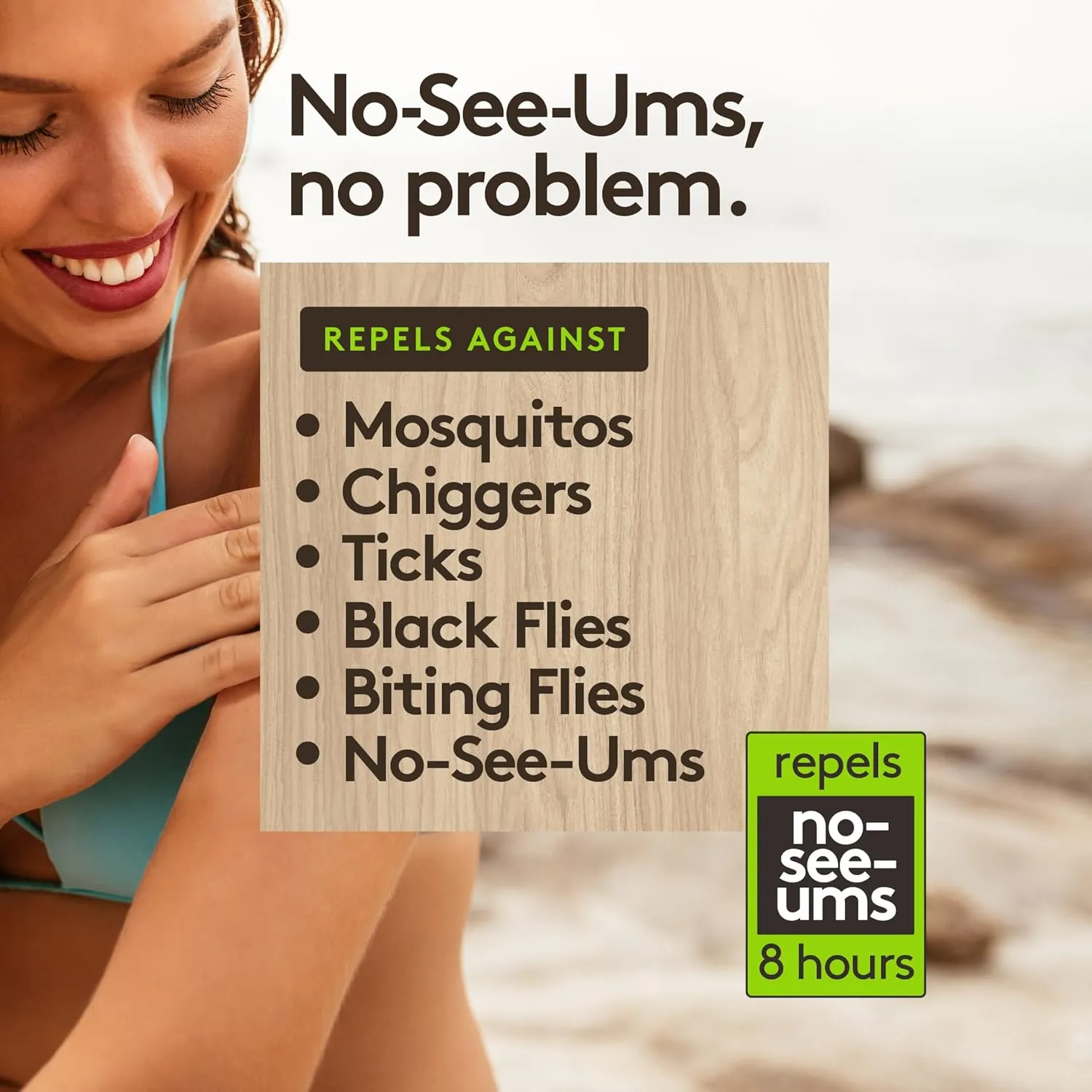[2 Count] - Natural Mosquito Repellent Spray - Natural Plant Based Insect Protection, DEET-Free, Geraniol Formula with MCT Coconut Oil - Long-Lasting 12-Hour Coverage - 6oz