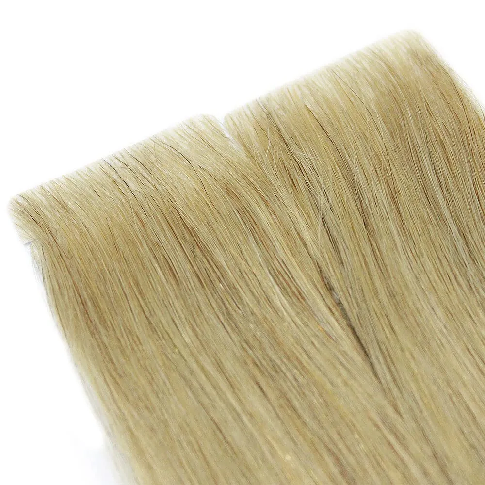 20 Pcs X 18" Tape In PU Machine Injected Invisible Seamless Remy Human Hair Extensions #16 Honey Blonde Color