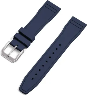 20mm 21mm 22mm Grade Fluororubber FKM Watch Strap Diving Waterproof Quick Release Watchbands
