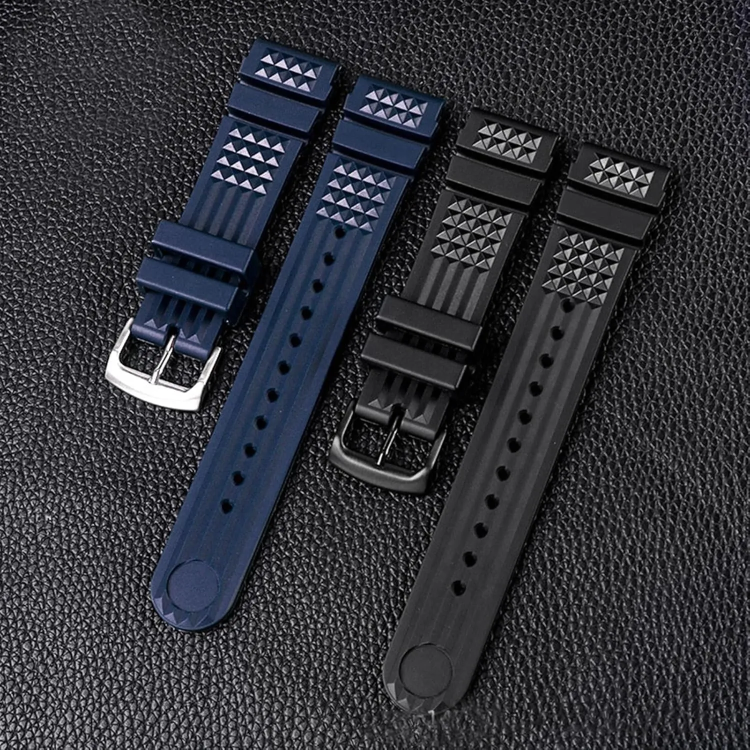 20mm 22mm for Seiko SRP601J1 Water Ghost Canned Watch Diving Strap Waterproof Bracelet Men Silicone Black Blue Sport Strap