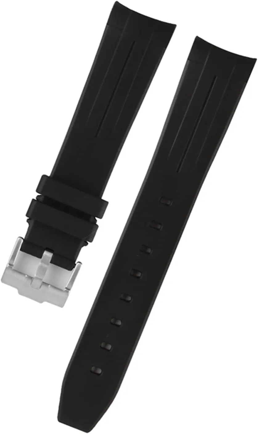 20mm Rubber Watchbands With Pin Buckle For 20mm Watch Strap Waterproof Silicone Bracelet Watch Accessories Parts with Tools