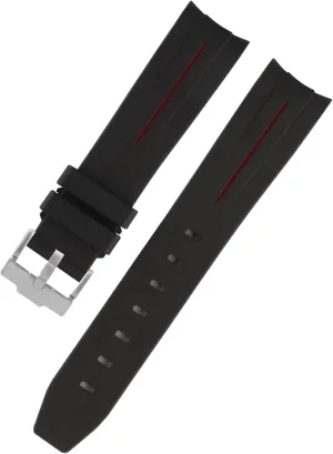 20mm Rubber Watchbands With Pin Buckle For 20mm Watch Strap Waterproof Silicone Bracelet Watch Accessories Parts with Tools