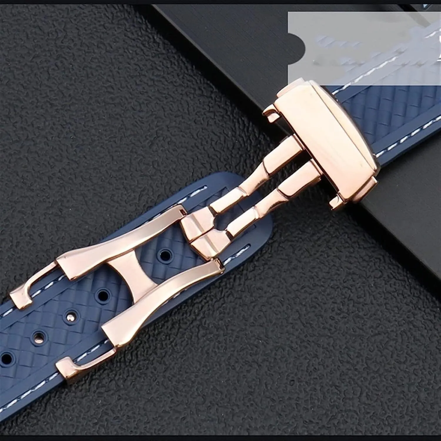 20mm Waterproof Rubber Watch Strap Accessories For Omega Seamaster 300 220/210 Series Watch Silicone Strap Men