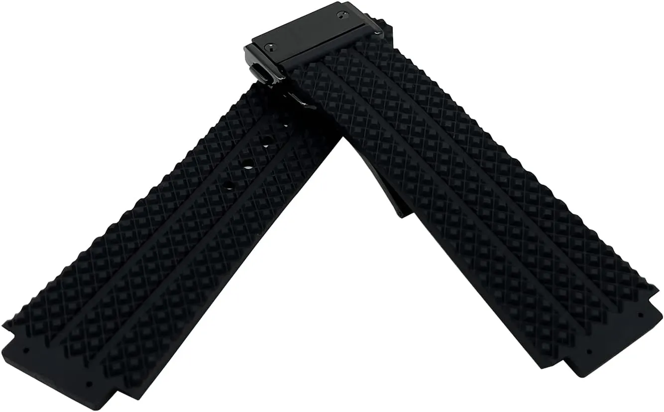 21mm 25mm Rubber Watch Band Replacement Strap Waterproof with Tool for Hublot Big Bang