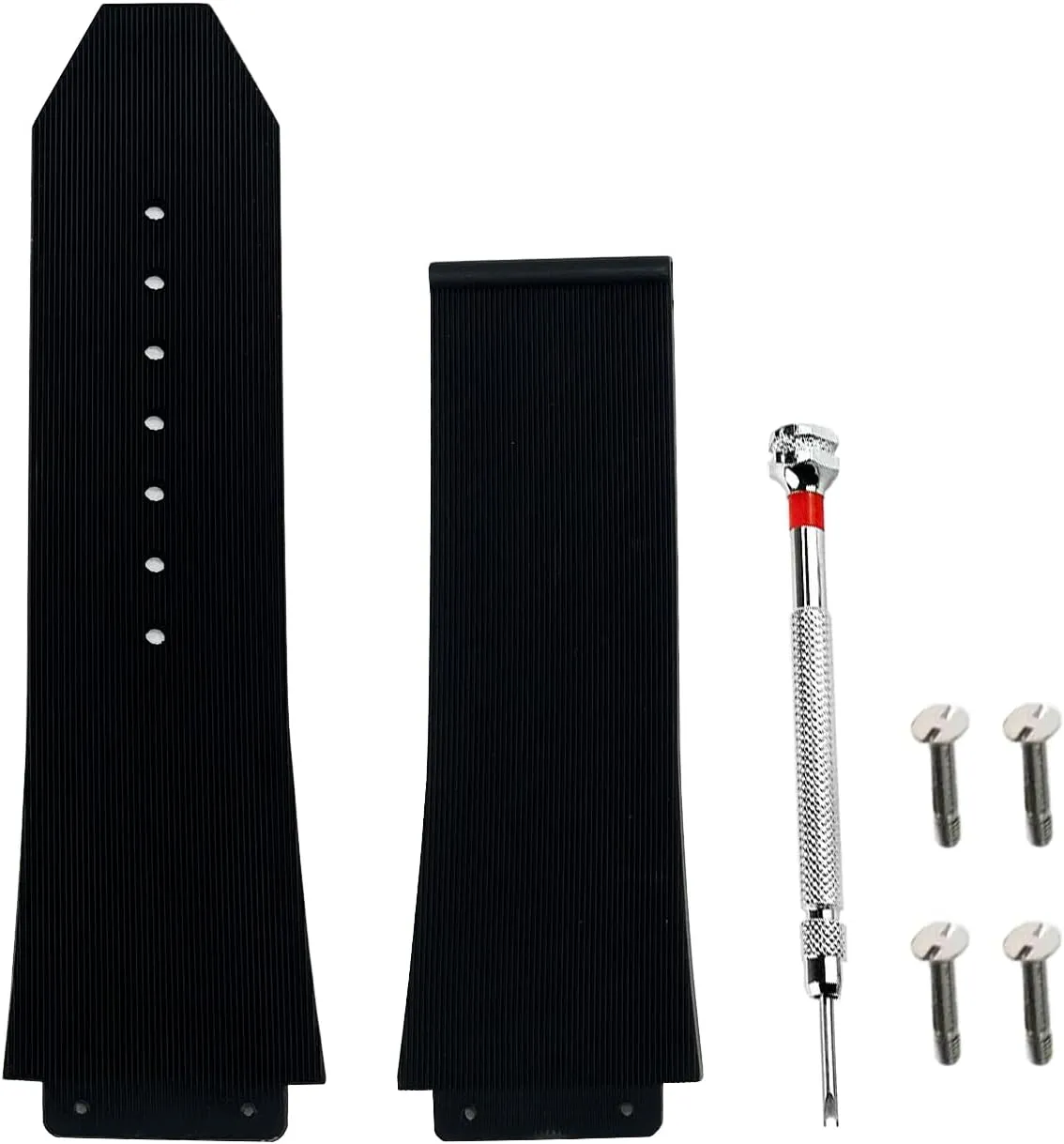 21mm 25mm Rubber Watch Band Replacement Strap Waterproof with Tool for Hublot Big Bang