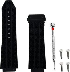 21mm 25mm Rubber Watch Band Replacement Strap Waterproof with Tool for Hublot Big Bang