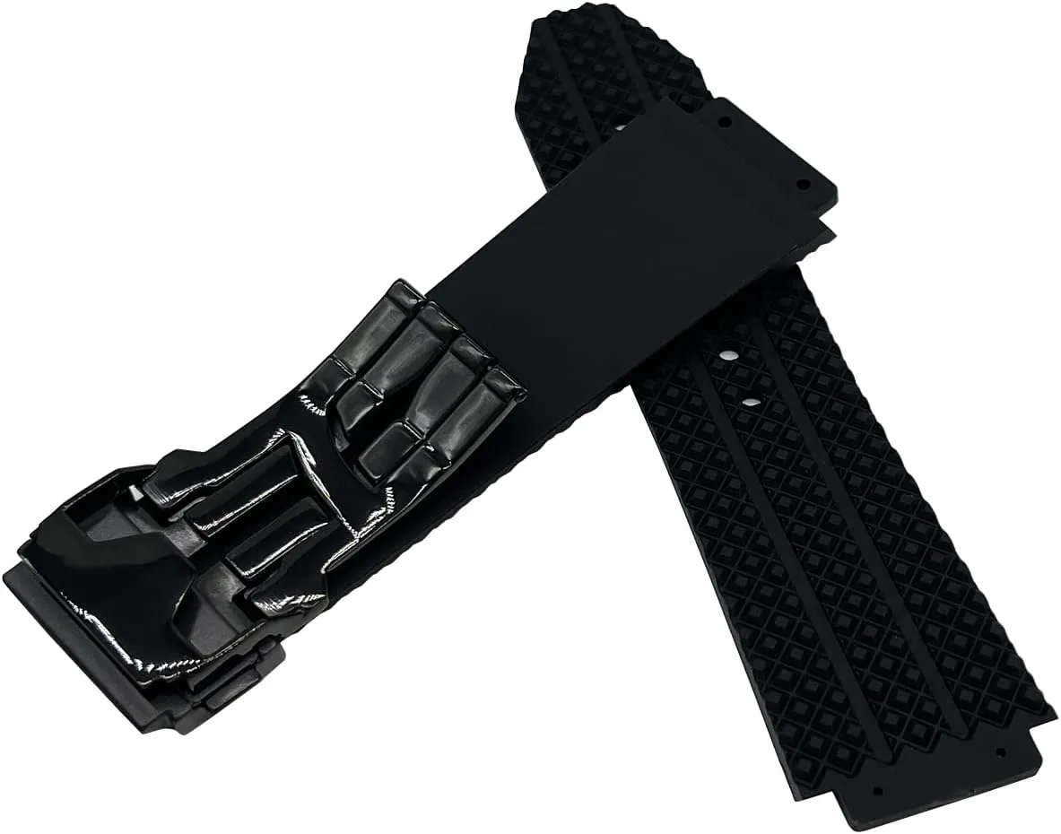 21mm 25mm Rubber Watch Band Replacement Strap Waterproof with Tool for Hublot Big Bang