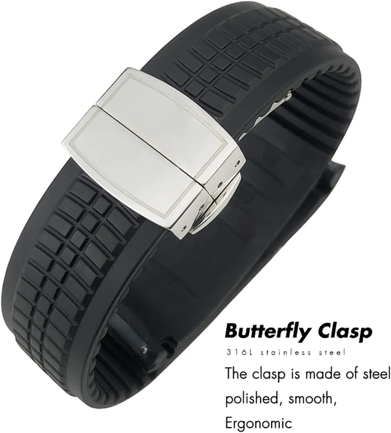 21mm Quality Rubber Watchband For Patek Aquanaut Philippe For PP 5164A 5167A Silicone Watch Strap Braceletes Waterproof