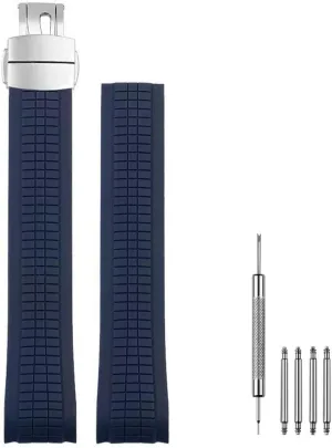 21mm Silicone Rubber Watch Band Strap Compatible with Patek Aquanaut Philippe -5164A 5167A
