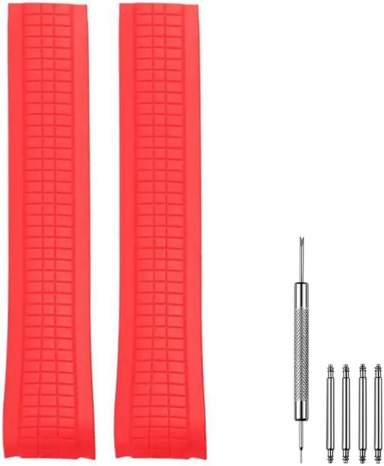 21mm Silicone Rubber Watch Band Strap Compatible with Patek Aquanaut Philippe -5164A 5167A