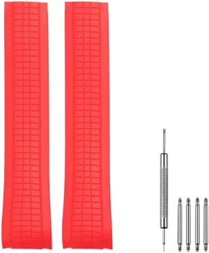 21mm Silicone Rubber Watch Band Strap Compatible with Patek Aquanaut Philippe -5164A 5167A