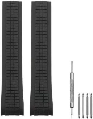 21mm Silicone Rubber Watch Band Strap Compatible with Patek Aquanaut Philippe -5164A 5167A