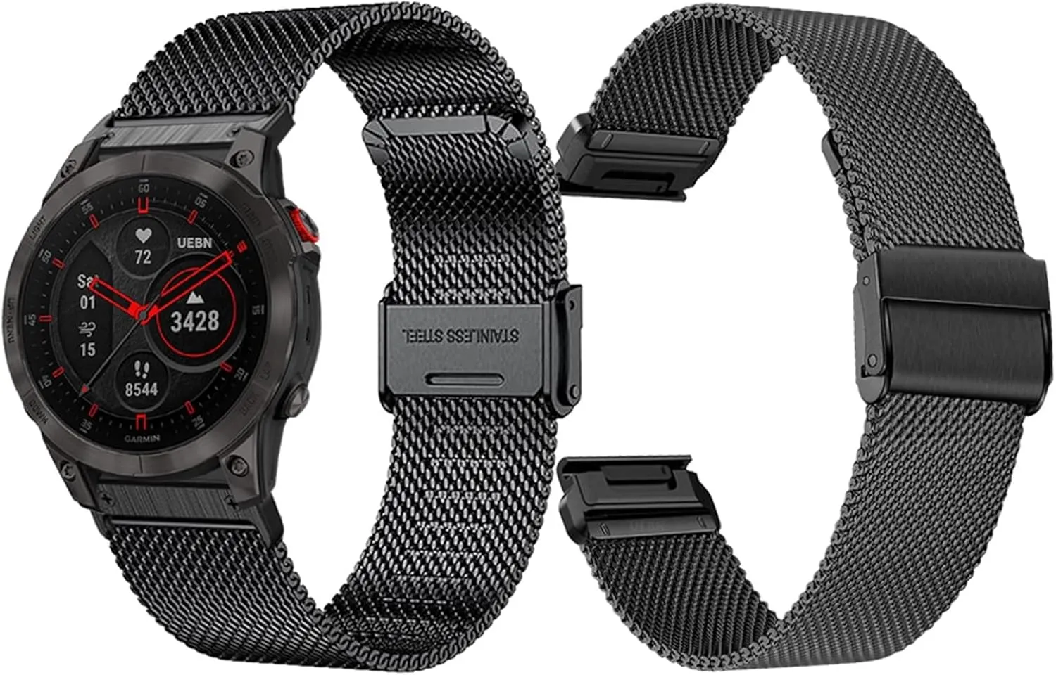 22mm 26mm QuickFit Milanese Metal Strap For Garmin EPIX GEN2 Fenix7 7X Solar/6X 6XPro 5XPlus Forerunner 955 Enduro 2 Watchband