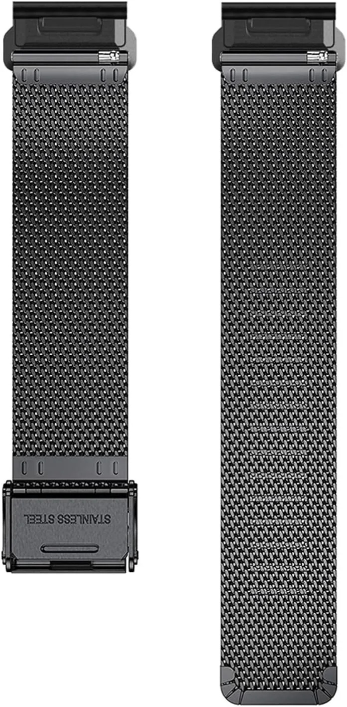 22mm 26mm QuickFit Milanese Metal Strap For Garmin EPIX GEN2 Fenix7 7X Solar/6X 6XPro 5XPlus Forerunner 955 Enduro 2 Watchband