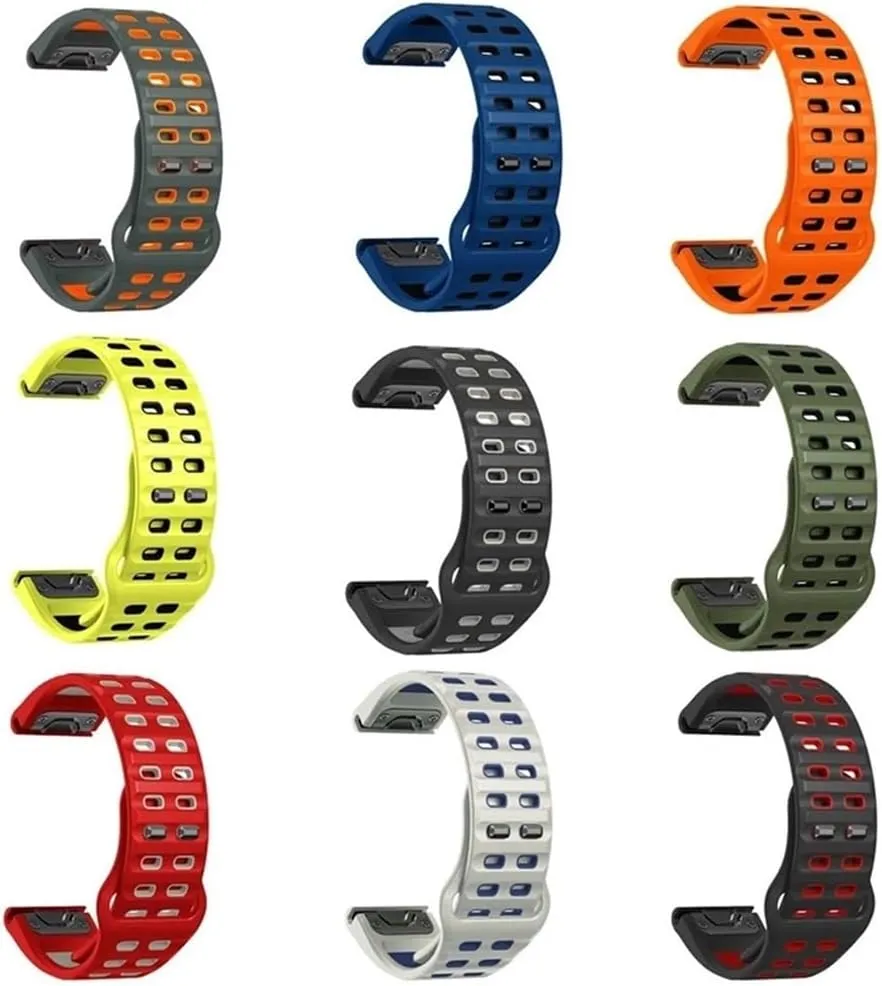 26mm 22mm Silicone Watch Band Fit for Garmin Fenix 8 E 7 7X Epix Pro 6 6x 5 5X Plus/Marq/ D2 G1/ 965 955/ Enduro 3