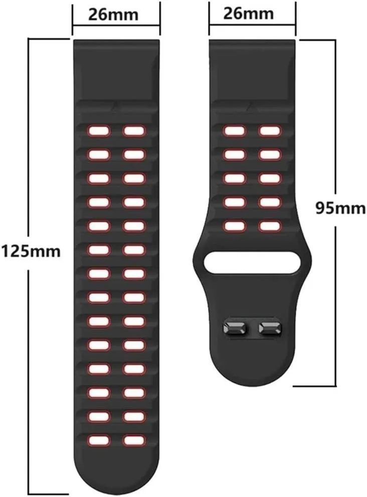 26mm 22mm Silicone Watch Band Fit for Garmin Fenix 8 E 7 7X Epix Pro 6 6x 5 5X Plus/Marq/ D2 G1/ 965 955/ Enduro 3