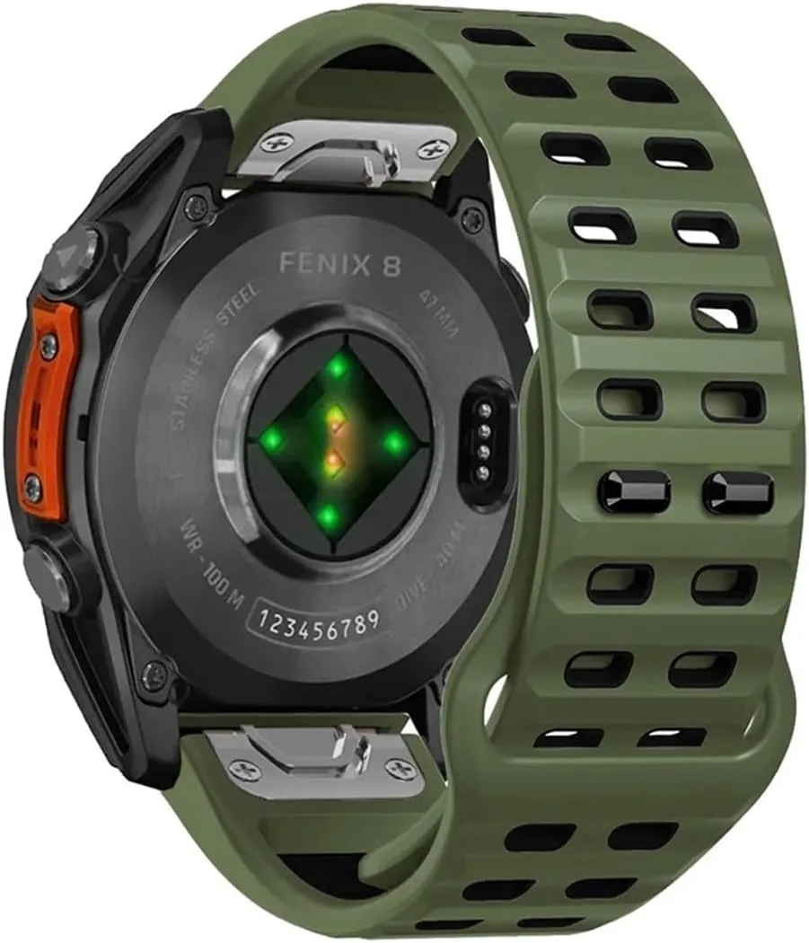 26mm 22mm Silicone Watch Band Fit for Garmin Fenix 8 E 7 7X Epix Pro 6 6x 5 5X Plus/Marq/ D2 G1/ 965 955/ Enduro 3