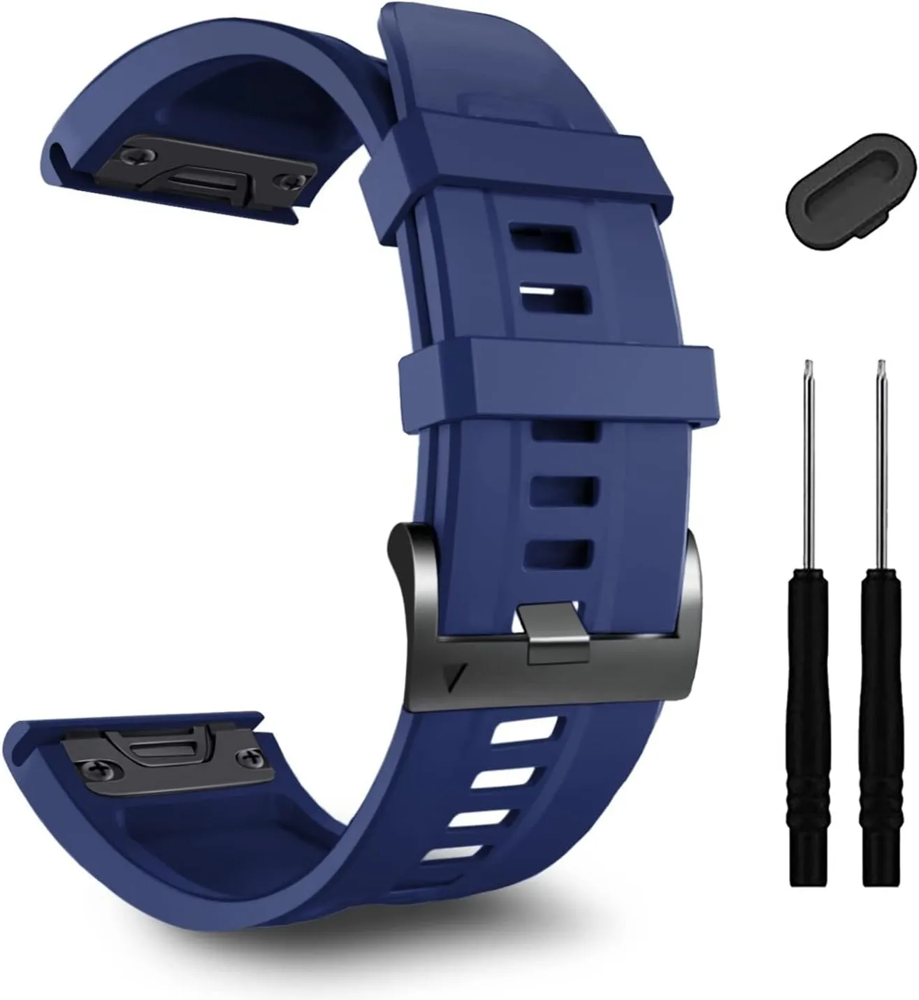 26mm Watch Band，For Garmin Fenix 7X Pro Epix Pro 51mm Fenix 6X Watch Strap Fenix 5X Plus Silicone Wristband Fenix 6X Pro Descent Mk2i MK3i 51mm Smartwatch WristBand
