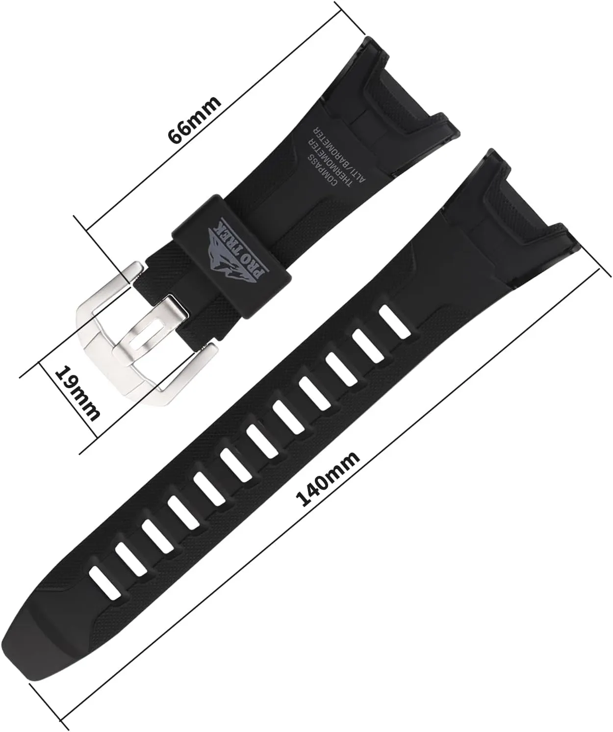 27mm Resin Watch Band replacement for Casio Protrek Pro trek PRG-110C PRG-110Y PRW-1300 PRW-1300Y PAW-1300 Strap Wirstband accessories for Men and Women