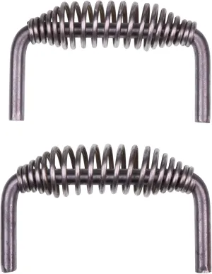 2X 5-3/8" Stainless Spring Handles with 1/2" Steel Rod with Weld On Model Compatible with Many BBQ Grills Wood Stoves Trailers Cabinets and Furnaces