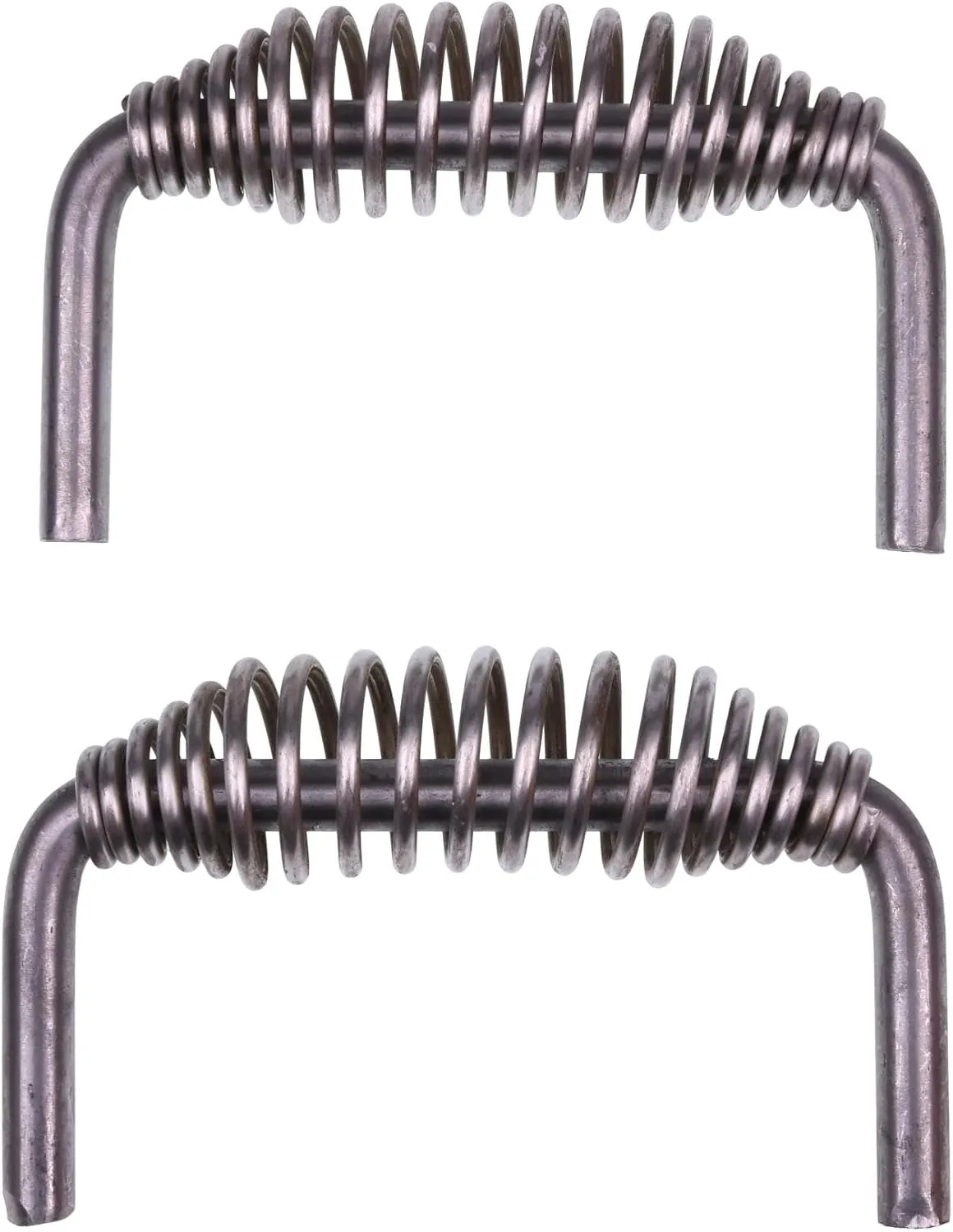 2X 5-3/8" Stainless Spring Handles with 1/2" Steel Rod with Weld On Model Compatible with Many BBQ Grills Wood Stoves Trailers Cabinets and Furnaces