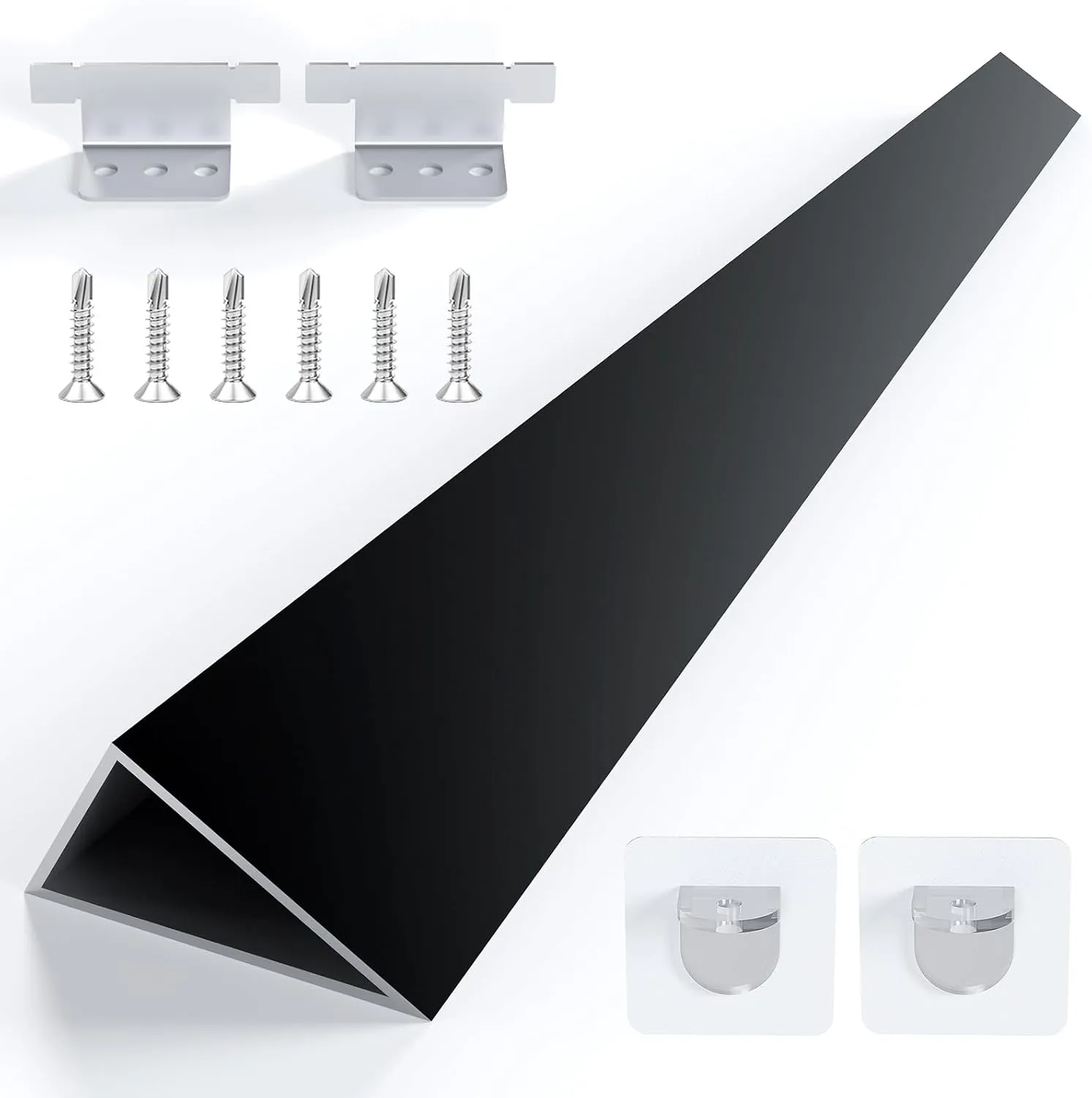 30" W10113901A Slide-in Range Rear Filler Kit, Stove Gap Filler Universal Triangular, Cooktop Trim Kit Between Stove and Backsplash for Whirlpool & Most Brand, 3 Different Widths Aluminum Trim Kit