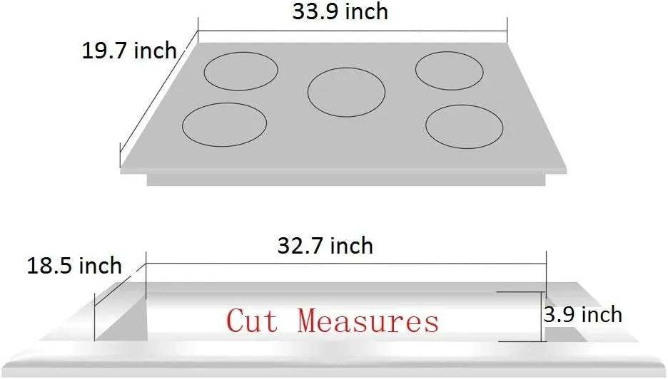 34 Inch Gas Cooktop Dual Fuel Sealed 5 Burners Stainless Steel Drop-In Gas Hob DK258-A08 Gas Cooker