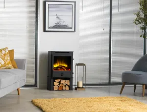 3D Ecoflame Electric Stove With Square Door