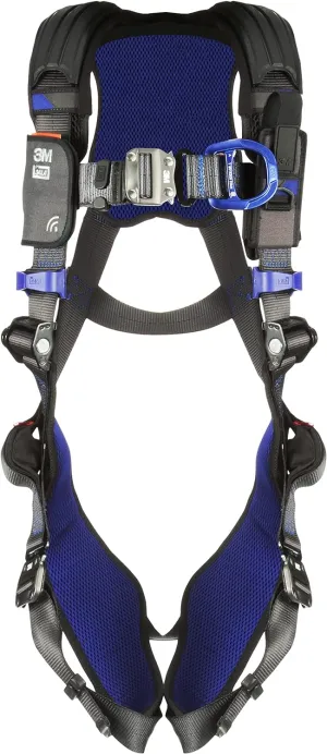 3M 1113037 DBI-SALA ExoFit X300 Comfort Vest Climbing Harness Fall Protection, General Industry, Aluminum Back and Front D-Ring, Auto-Locking Quick Connect Leg and Chest Straps, Large