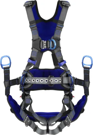 3M DBI-SALA ExoFit X300 X-Style Tower Climbing Safety Harness with Rigid Seat Sling, Back and Hip Padding, Quick Connect Chest and Leg Buckles, Back, Front and Hip D-Rings, Rigging, 3X-Small/2X-Small