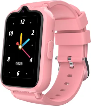 4G Kids Smart Watch with GPS Tracker, Kids Cell Phone Watch with Video Call & Voice Chat Alarm SOS Camera Math Game, Kids Smart Watch Girls