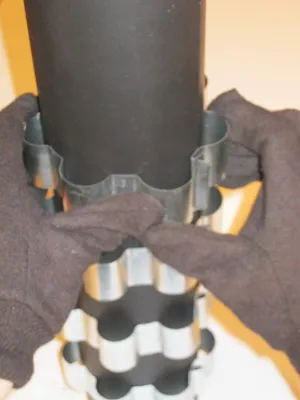 6 Stovepipe heat Reclaimer/Radiator Rings/Bands, 6 inch Dia fuel efficient Collars capture heat from stove pipe.