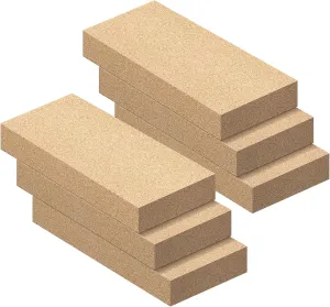 6PCS Fire Brick, Size 9" X 4-1/2" X 1-1/4", Wood Stove Bricks,Fire Bricks, Fireplace Brick, Fire Bricks for Fireplace,Wood Stove.