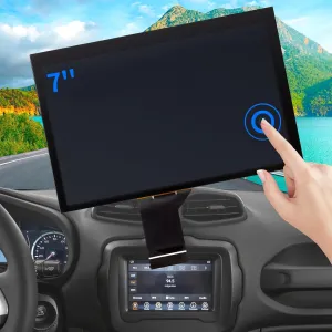 7" Uconnect Screen Replacement Fit 2017-2020 Jeep Compass Radio Touch Screen, LCD Display and Digitizer for Jeep Renegade Touchscreen Navigation TDO-WXGA0700K00033-V2 TDO-WXGA0700K00057-V1