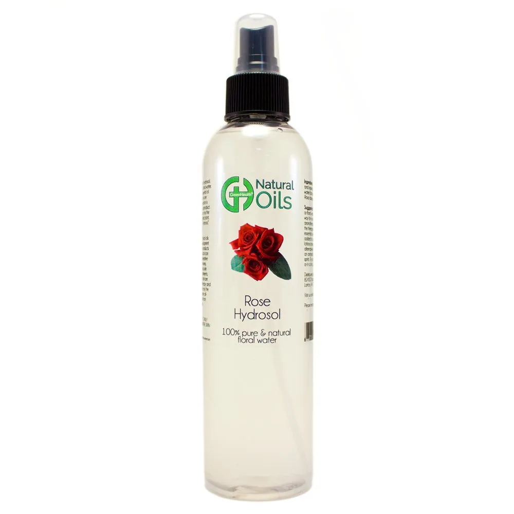 8 fl oz - Rose Hydrosol (Floral Water) w/Spray Cap