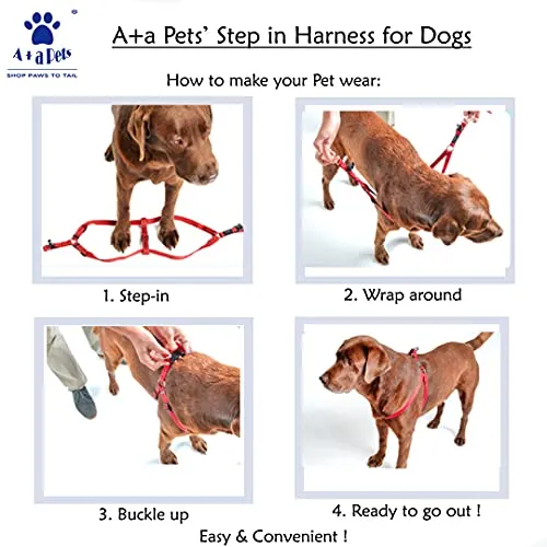 A a Pets' Step-in Harness for Dogs & Cats Tetris Design