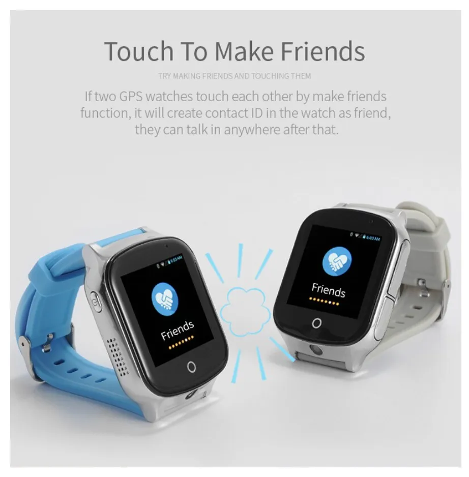 A19 3G GPS Smart Watch GPS Tracking Safety  Emergency GPS WIFI