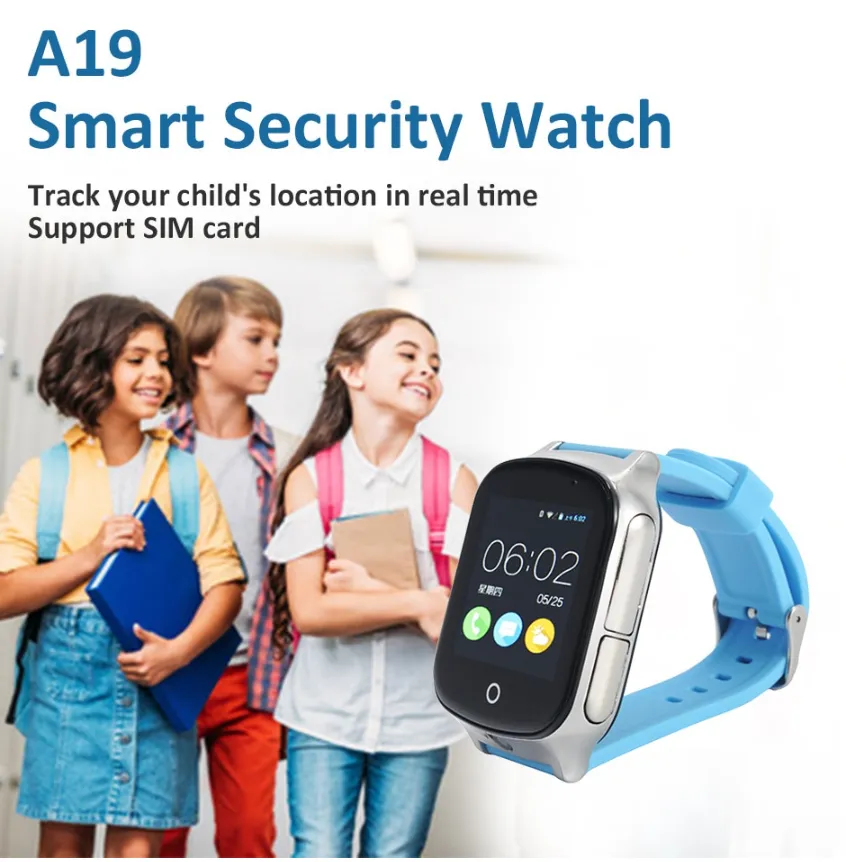 A19 3G GPS Smart Watch GPS Tracking Safety  Emergency GPS WIFI