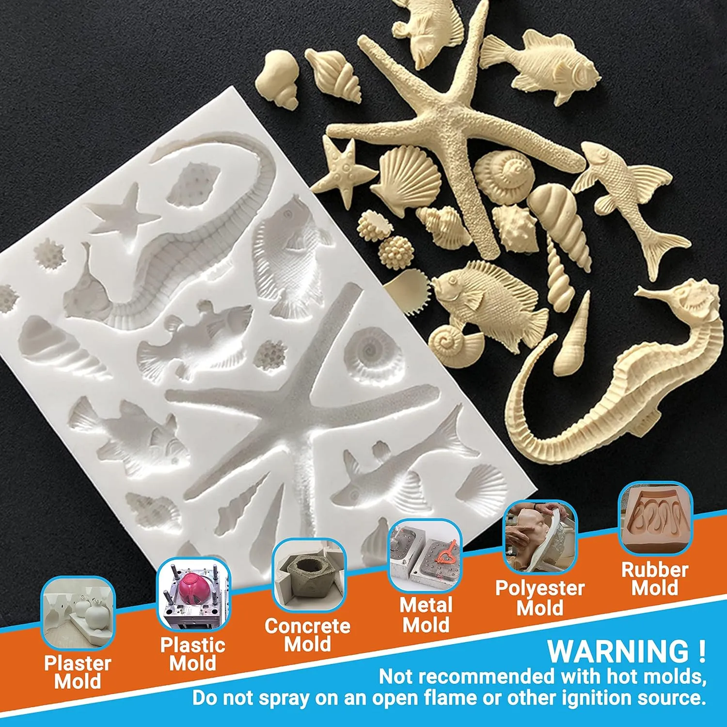 Adhesive Guru Non Silicone Epoxy Mold Release Spray (2x13.5 fl oz), Silicone-Free Release Agent Aerosol Spray for Epoxy Resin Molds, 2 Pack