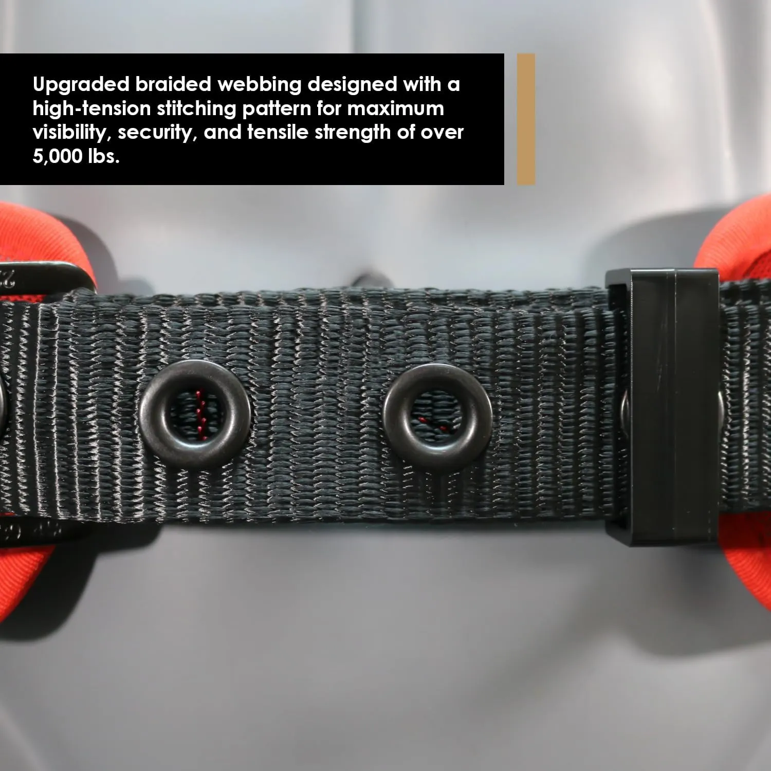 AFP Heavy-Duty 2 D-Ring Waist Body Belt w/Tongue Buckle Premium Stitching (OSHA/ANSI PPE)