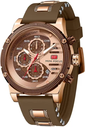 AIMES Mens Watches for Men Casual Chronograph Waterproof Sport Military Watch Analog Quartz Movement Stylish Luxury Dress Wrist Watch Elegant Gift Watch for Men