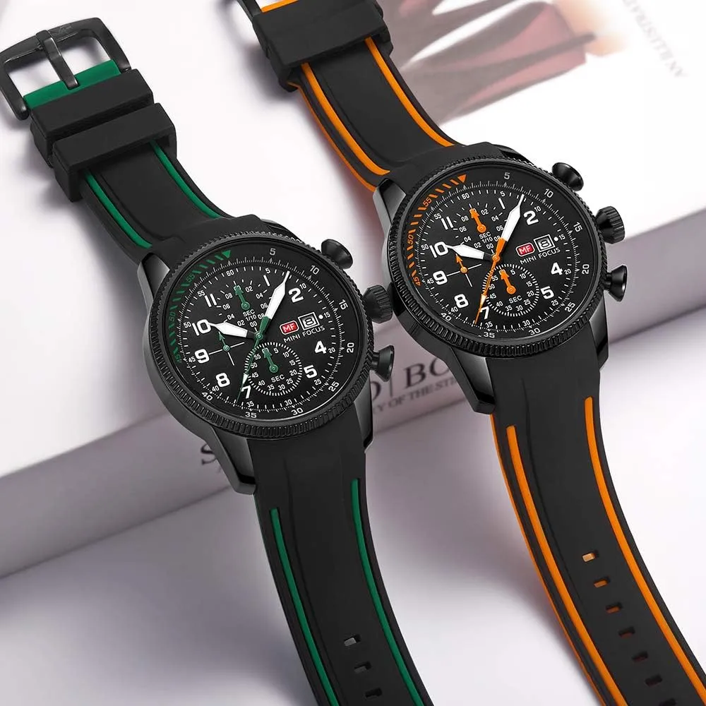 AIMES Watch for Men Sport Military Waterproof Chronograph Mens Watches Analog Quartz Big Face Classic Stylish Fashion Casual Designer Business Work Wrist Watch Elegant Gift for Men