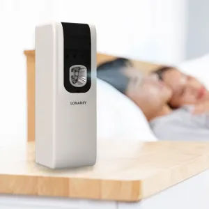 Air Freshener Spray - Automatic Fragrance Dispenser Compatible with Glade and Airwick Refill Can 5.51"x 2.6", Free Standing/Wall Mounted Auto Air Freshener Holder for Home and Bathroom