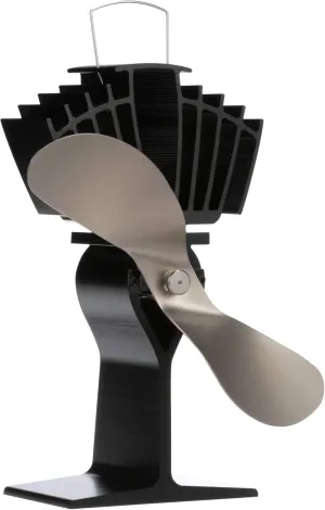 AirMax, Classic Styled, Heat Powered Wood Stove Fan, 175 CFM, 812AMKBX, Large-Sized, 9" Blade, Nickel